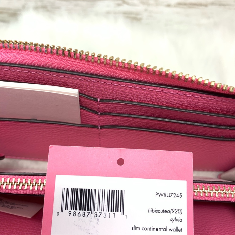 Kate spade Sylvia slim continental wallet hibiscus - Picture 4 of 6